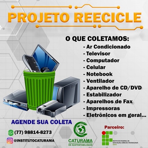 Instituto Caturama lança o Projeto REEcicle